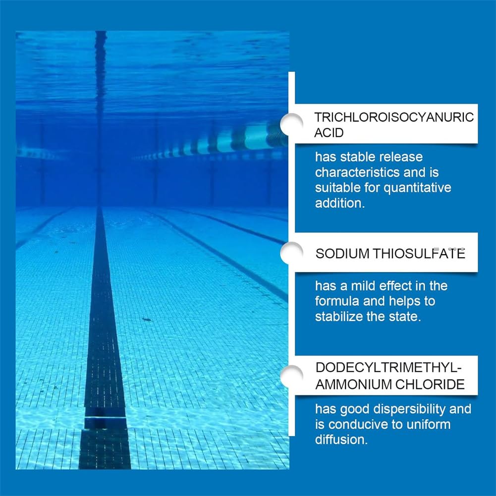 Swimming Pool Purifying Liquid,Pool Clarifier,Pools Water Purifier Liquid,Swimming Pool Purifier for Fast Acting Cloudy Water Treatment,Restores Hazy or Cloudy Pools Water (3 Pcs)