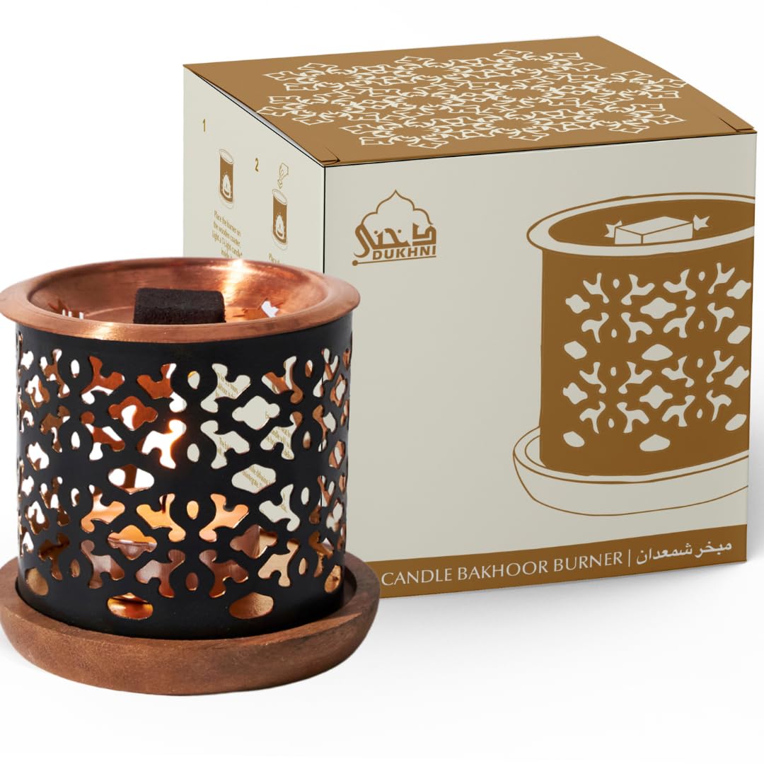 Snowflake Bakhoor Burner by Dukhni | Smokeless Candle Burner | Muslim Gift