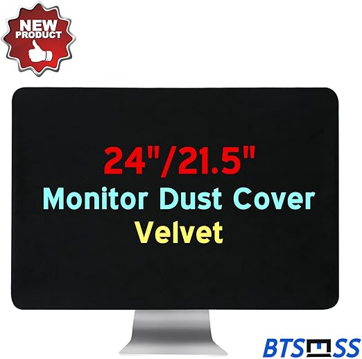 21.5" 24" Computer Monitor Dust Cover Velvet, 21.5 Inch and