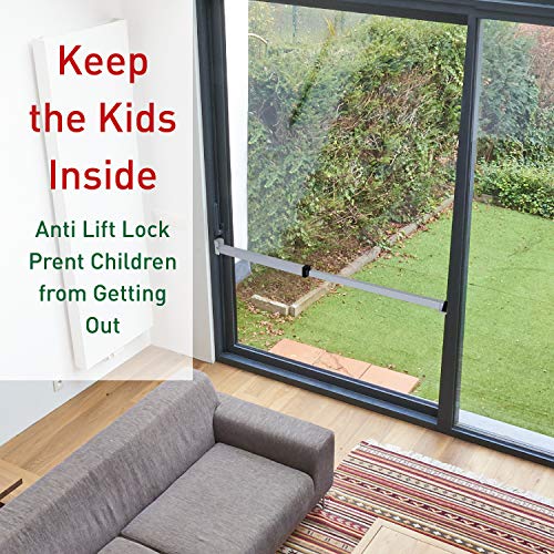 SecurityMan Sliding Door Security Bar - Dual Use as Patio Door Security Bar or Window Security Lock with Anti Lift… - Image 4