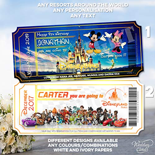 Wedding Cards Walt Disney World Florida Orlando Disneyland Paris Land Cartera Para Tarjetas De Visita Diseño Con Texto En Inglés All Characters