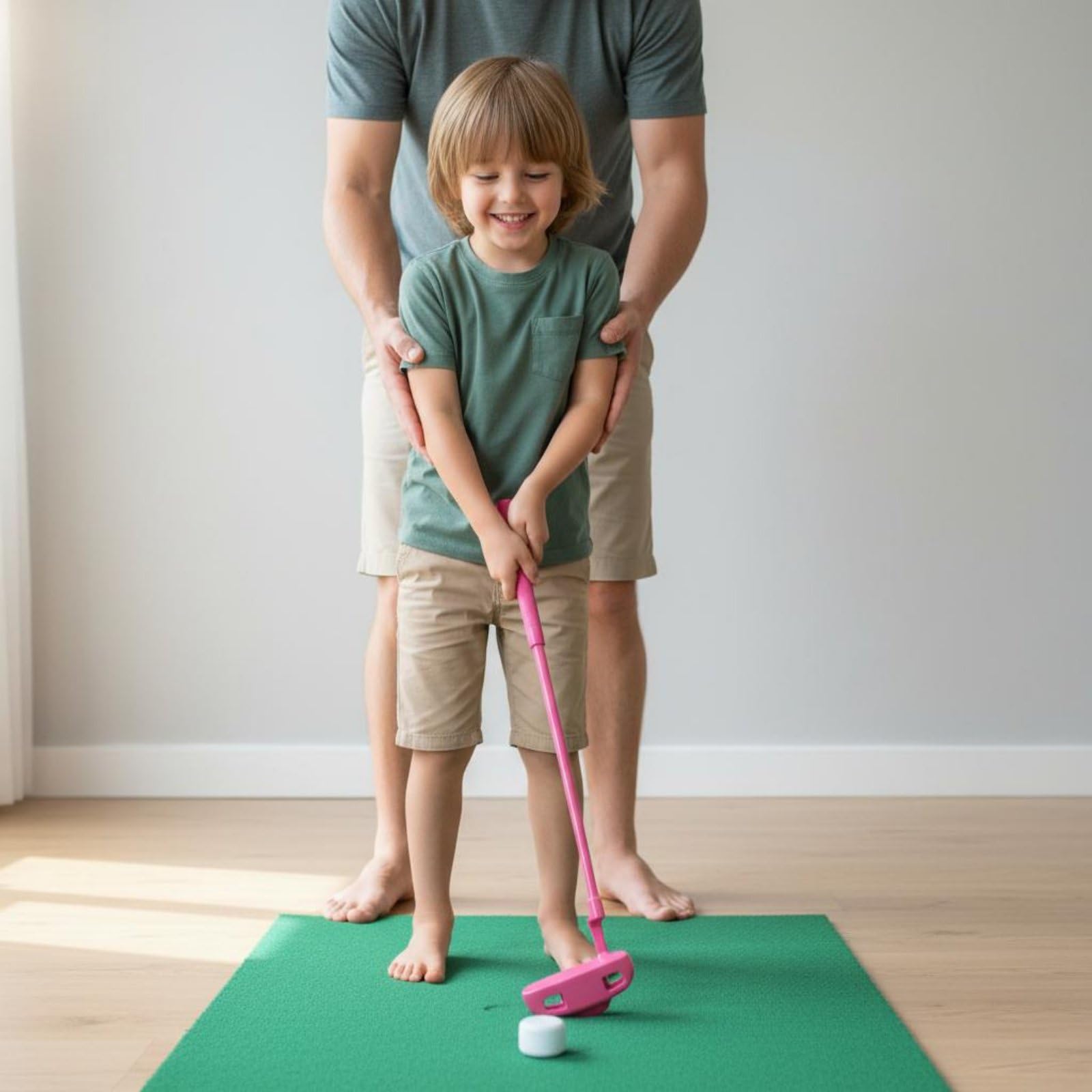 LOVIVER Putter de Golf Infantil Palo Club Infantil Junior Entrenamiento Práctica Principiantes con Aleación Carbono y Empuñadura de Goma Adecuado para Área de Práctica
