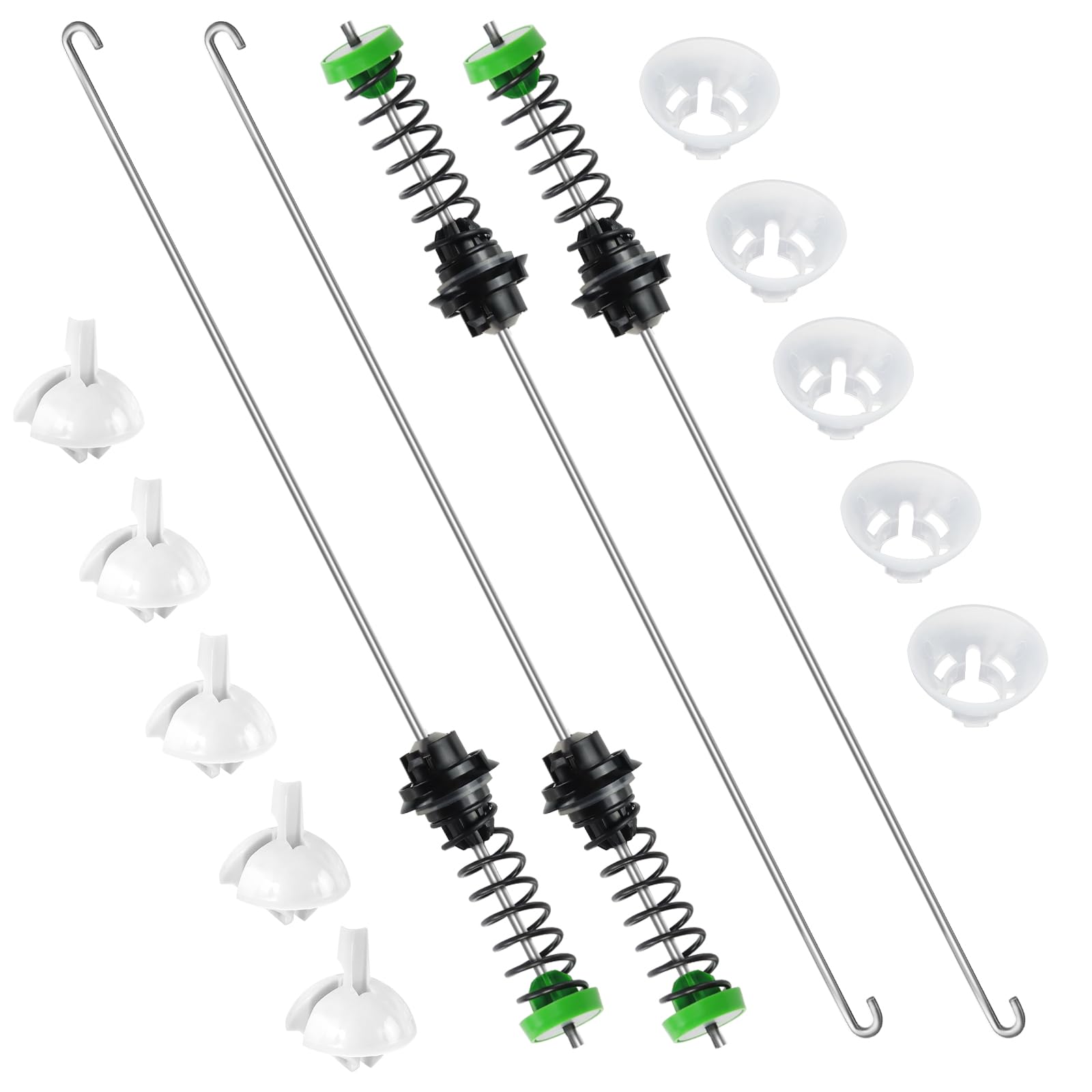 Updated W11130362 MVWC565FW1 WTW5000DW3 WTW5000DW2 MVWX655DW1 Washer Suspension Rod Kit -Fit for Whirlpool Ken.more Washer WTW5000DW1 WTW5000DW0 - Replaces W10594080 W10780040 W10748956 by Blutoget