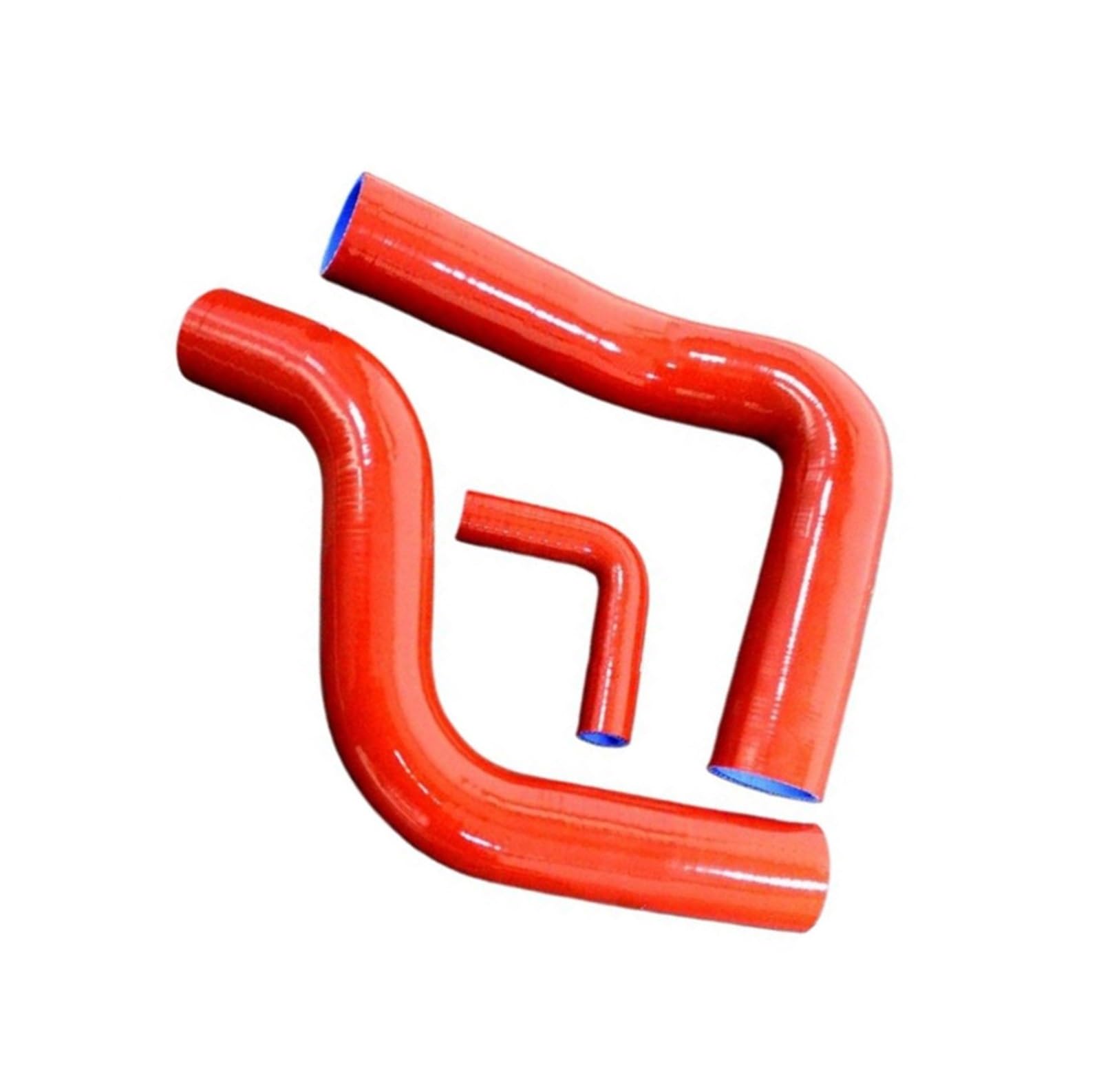 Chefru Red Water Coolant Pipe Compatible With For Mustang For Cobra For Shelby 1964 1965 1966 1967 1968 Engine Water Tank Radiator Silicone Hose Cool Pipe(Red)