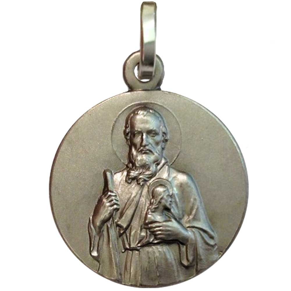 Medalla de San Judas Tadeo Apóstol de Plata Maciza 925 - Patrono de casos imposible