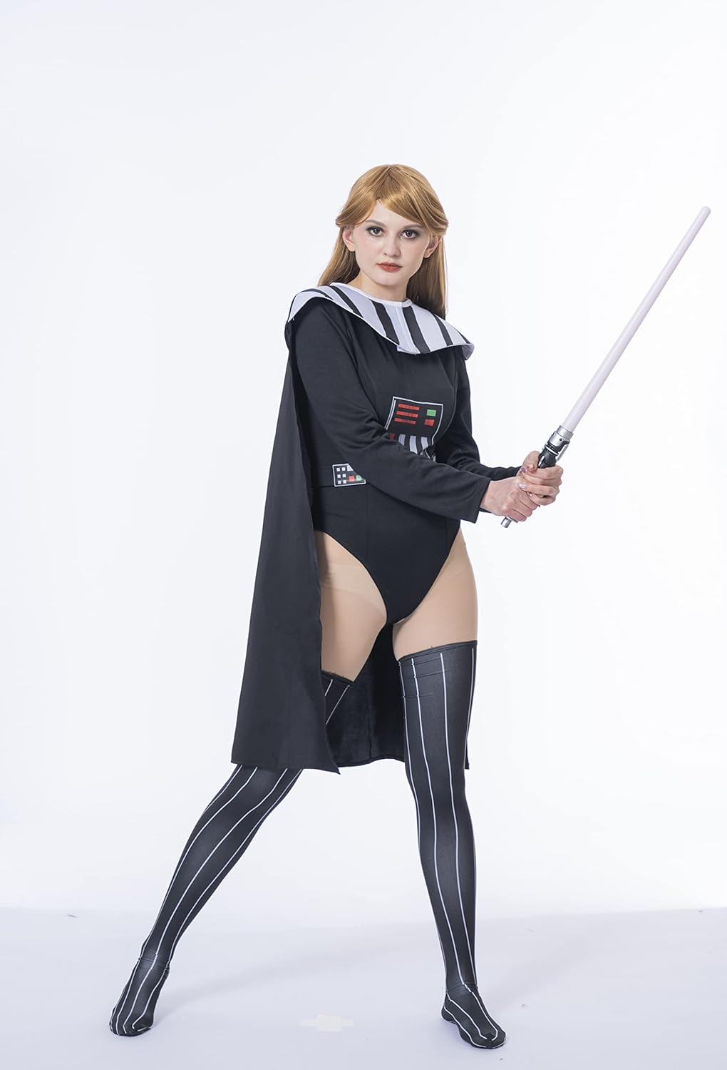 Women's Darth Vader Costume Bodysuit Jumpsuit with Kenya Ubuy