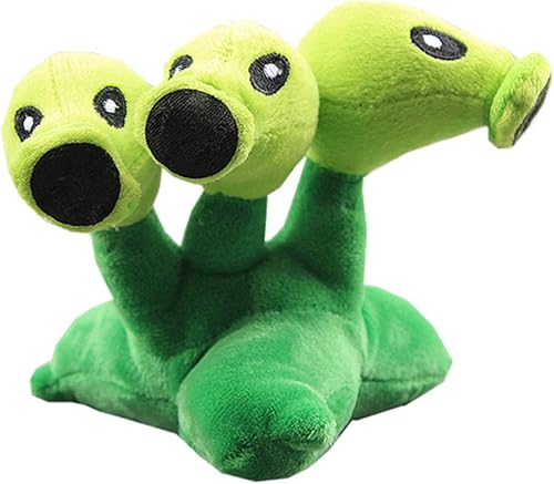 Miniatura 2 de Juego de juguetes de peluche Gatling Peashooter Ice Snow Threepeater muñecos de peluche Figuras 3pcs Set