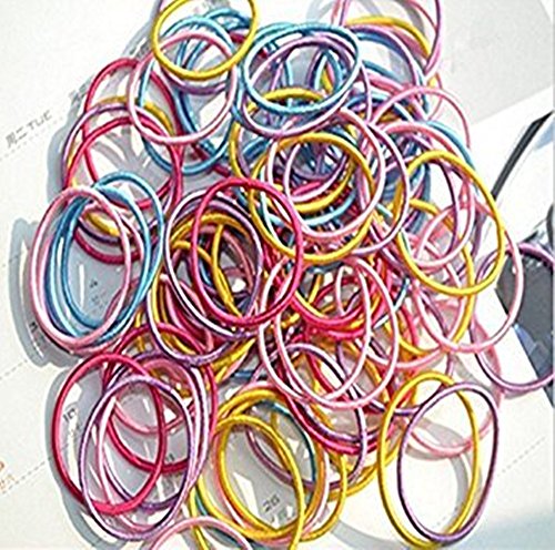 Westeng, 100 elastici per capelli da bambina