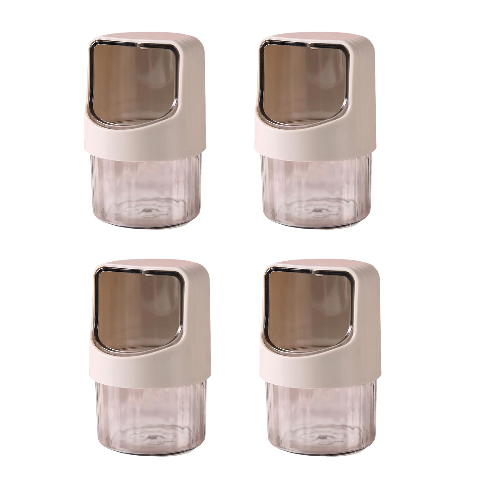 ZEPFJHE Stylish Transparency Cotton Swab Box Vanity Organiser for Floss Picks Space Saving Qtip Holder Dispenser Cotton Swab Planner