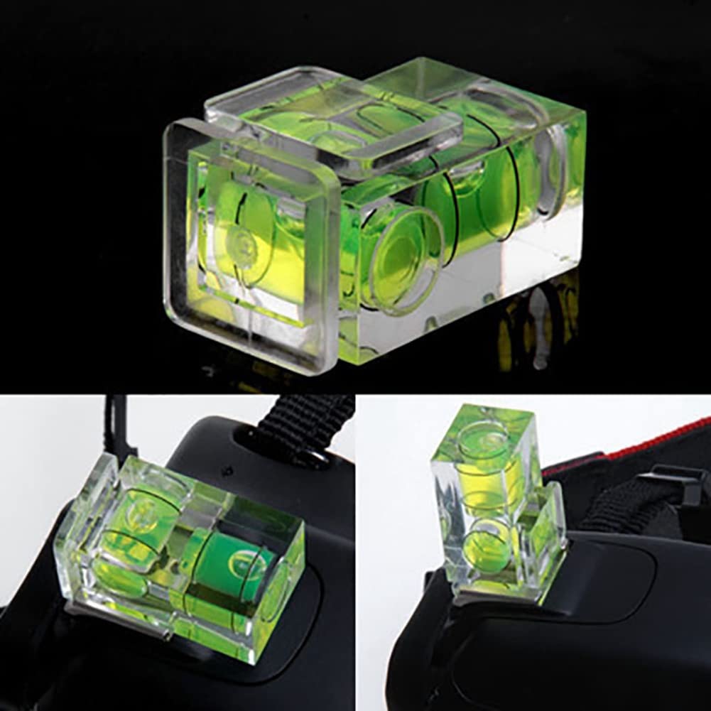 Lizusidtsy 2 PCS Hot Shoe Bubble Level Camera Two Axis Spirit Level for Digital and Film Camera