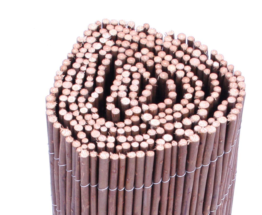 bambus-discount.com Mata wierzbowa, ochrona przed wzrokiem Hawei 100 x 300 cm – niska mata maskująca z naturalnej wikliny, 1 m x 3 m
