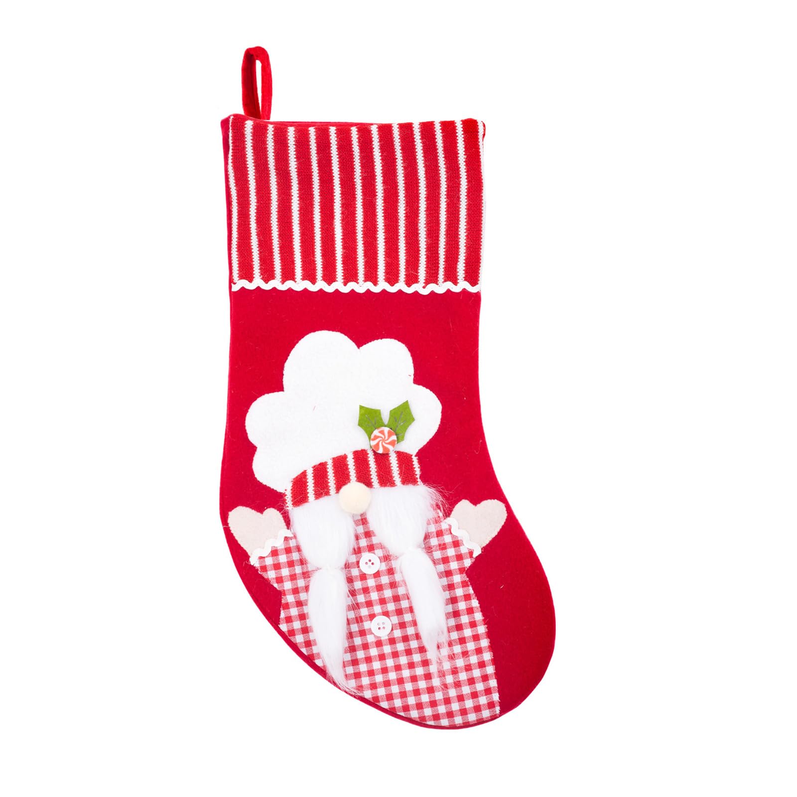 Buxuaaaa Christmas Stocking Candy Holders Winter Holiday Treat Pouches Christmas Santa Stockings for Candy and Treat Socks Decorations