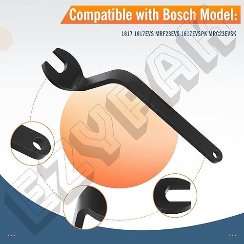 Miniatura 7 de RA1152 Juego de llaves de broca de enrutador offset (eje de 0.630 in y boquilla de 0.945 in) para Bosch 1617 1617EVS MRF23EVS 1617EVSPK MRC23EVSK