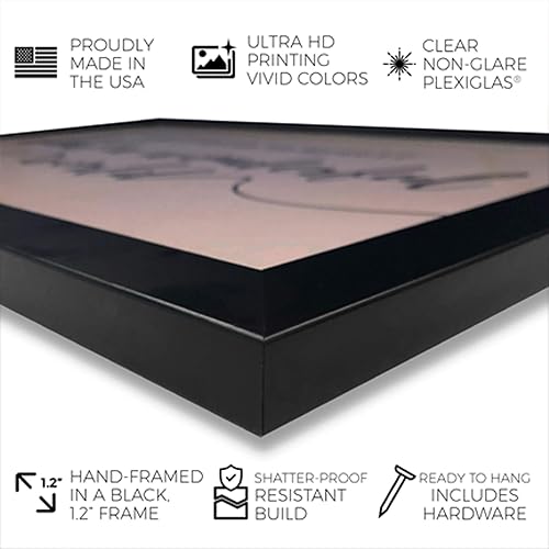 Miniatura 3 de Wynwood Studio Deportes y equipos enmarcados para pared con diseño de casco de fútbol 1973 pizarra