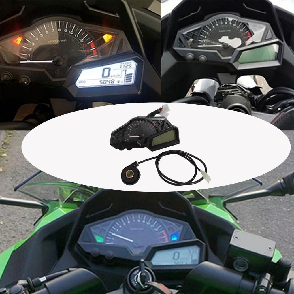 Moto velocímetro Digital para motocicleta, 15000RPM, LCD, odómetro