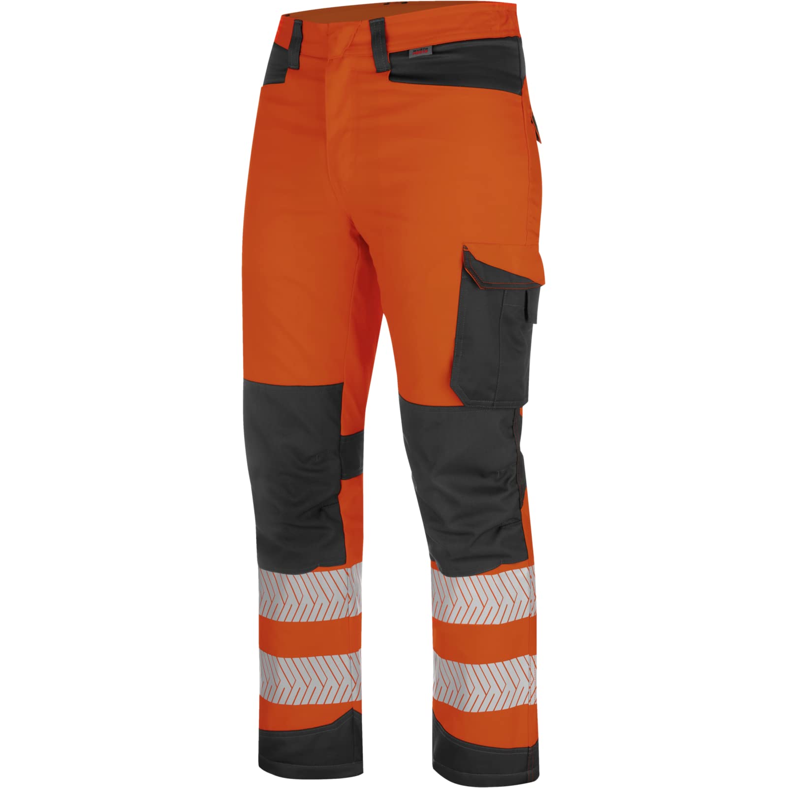 Pantalon de travail haute-visibilité FLUO HIVER orange/anthracite