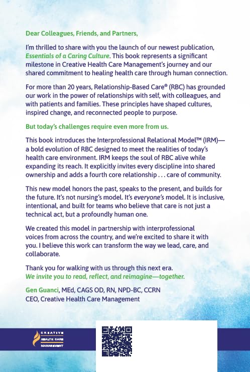 Essentials of a Caring Culture: The Interprofessional Relational Model      Standard Edition