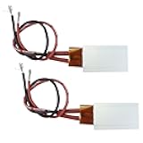 2PCS PTC Heating Element AC/DC 12V 200 Degree Constant Temperature Ceramic Thermostatic Heater Plate Aluminum Shell, PTCYIDU