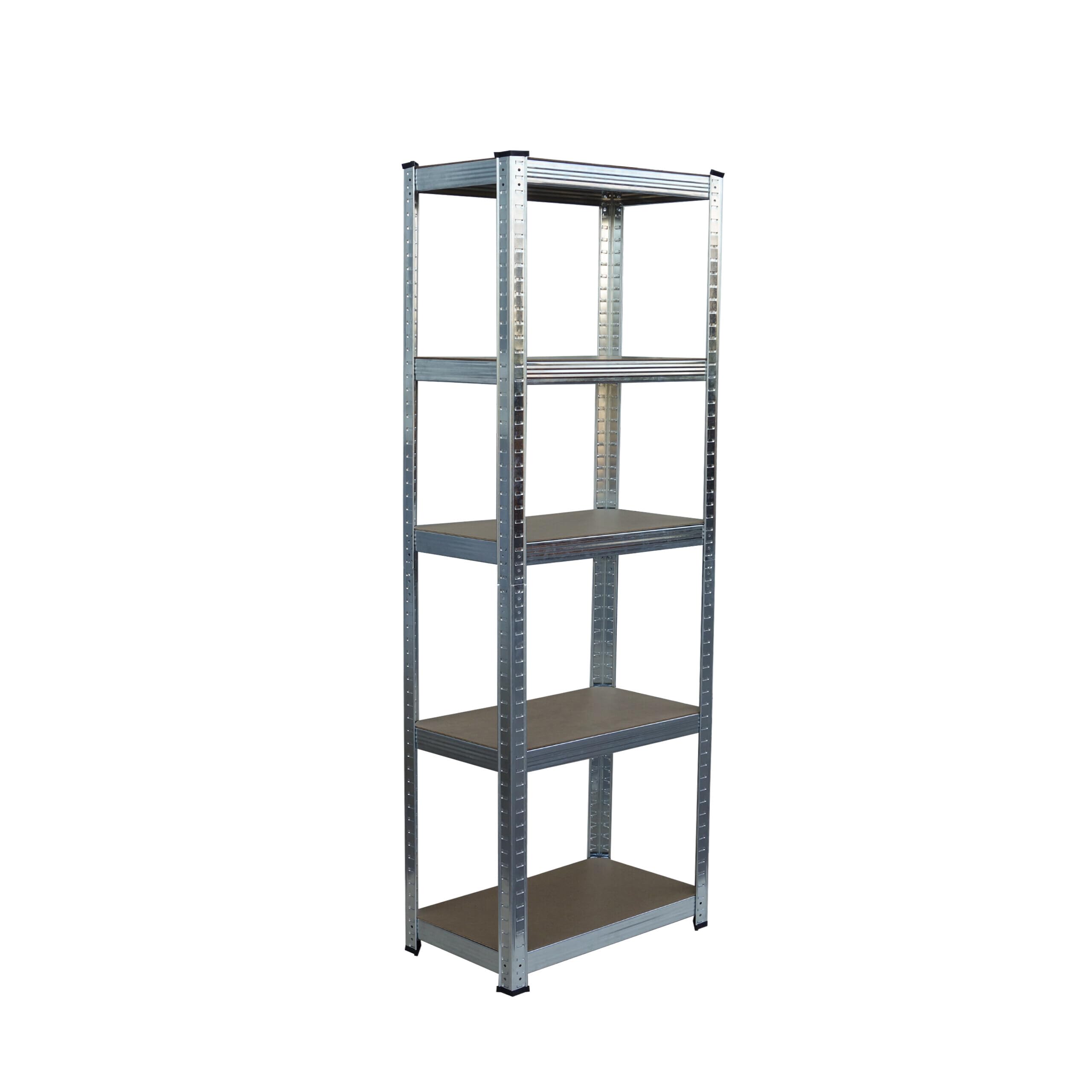 Relaxdays Heavy-Duty 5-Tier Steel Shelving Unit, 180 x 50 x 30 cm, Silver, up to 875 kg for Cellar & Garage