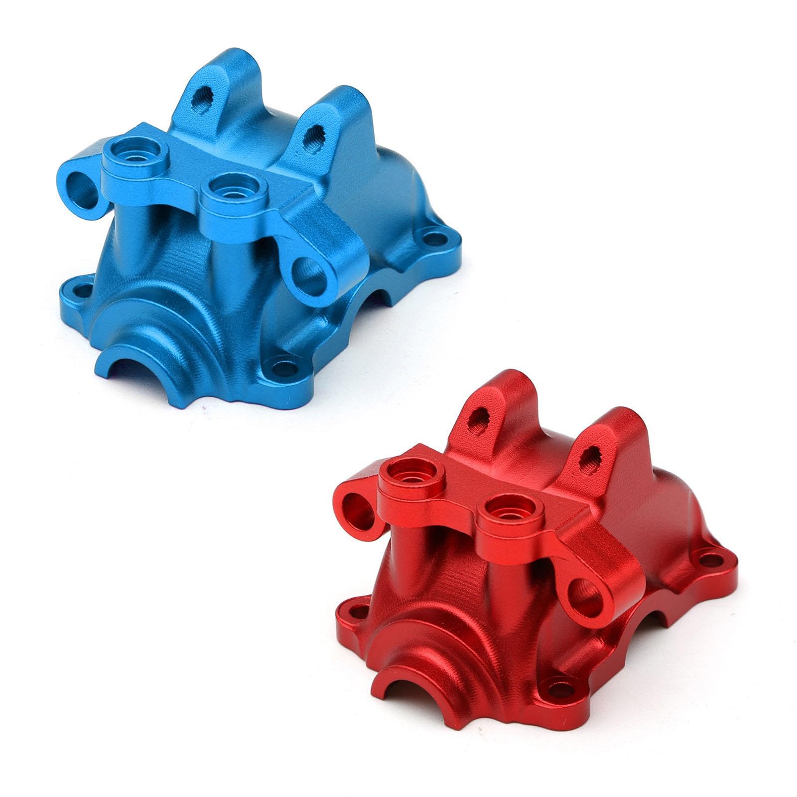 Tapa de Caja de Cambios de Diferencial para Coche RC 1:10, Piezas de Repuesto Profesionales con Soporte de Brazo para Camiones Oruga TT02, Accesorios, Azul