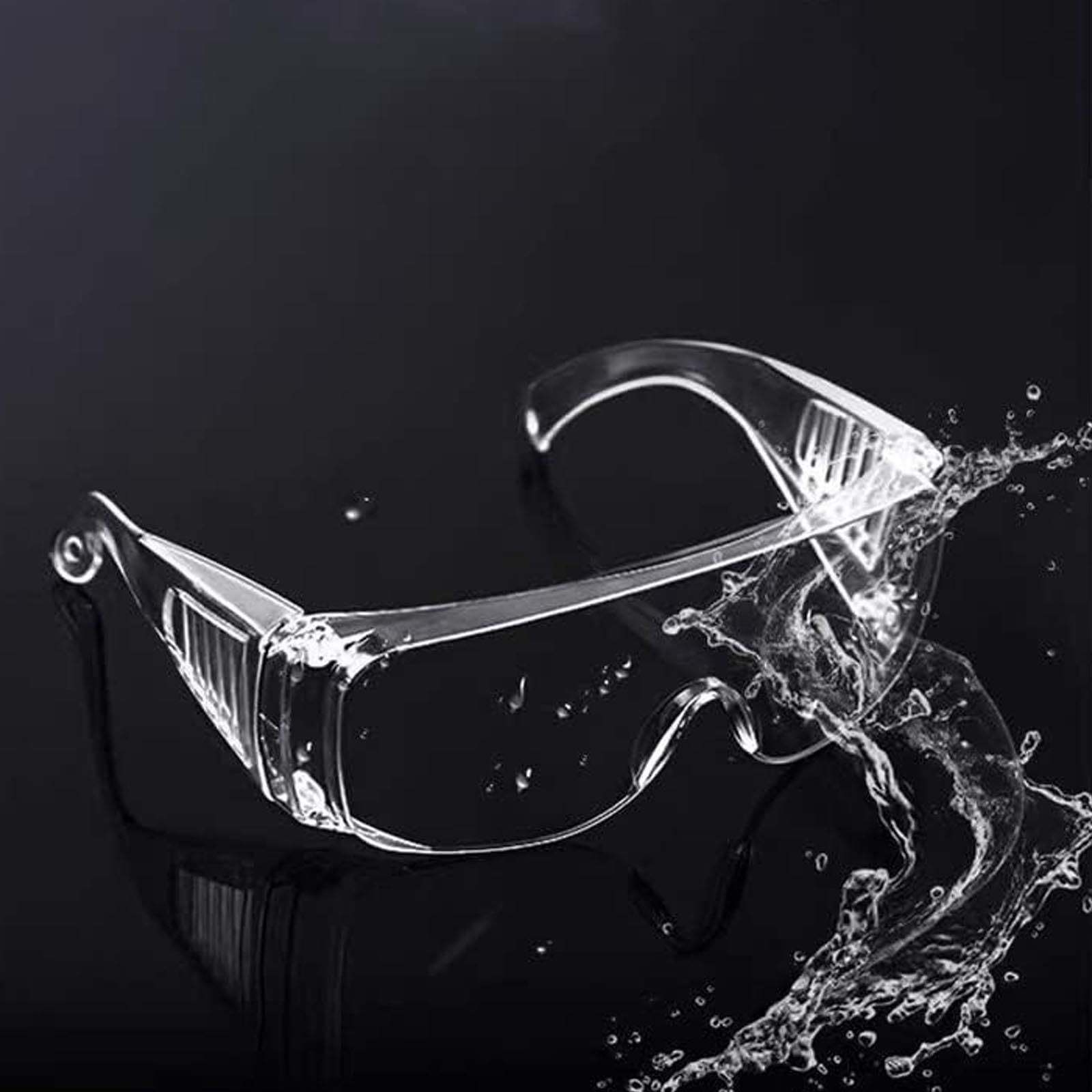 AWAVM 3 Pcs Anti-scratch Protective Glasses Eye Protective Safety Goggles Adult UV Protection Safety Goggles over Glasses for Construction Chemicals - Image 4