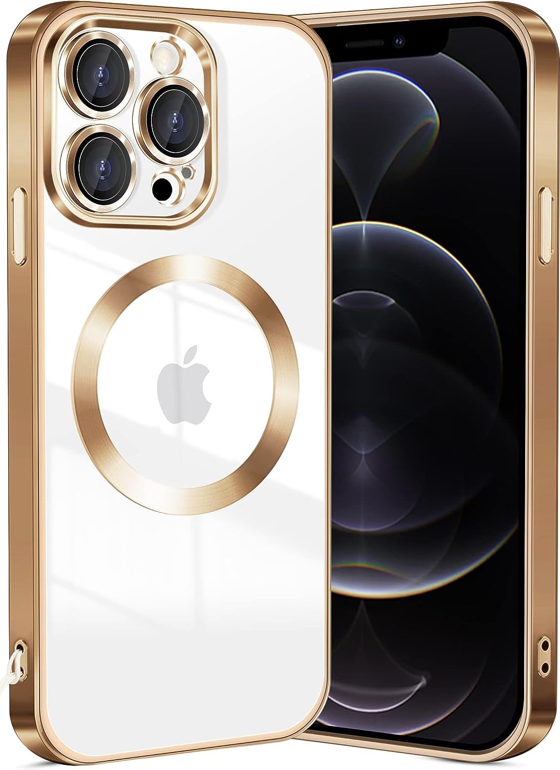 SHINESTAR Electroplated Logo View Case for iPhone 13 Pro, Camera Lens Full Protection Luxury Electroplated Transparent TPU Slim Back Cover for Apple iPhone 13 Pro - Gold (B0CF3K3DW3) Amazon Price History, Amazon Price Tracker