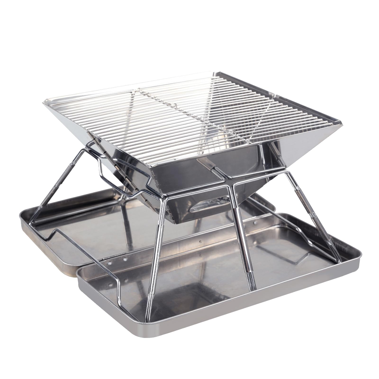 APGLSXY Thin Permanent Rustless Transportable Barbecue Highlighting Collapsing Plan for Camping and Backyard Use Camping Barbecue