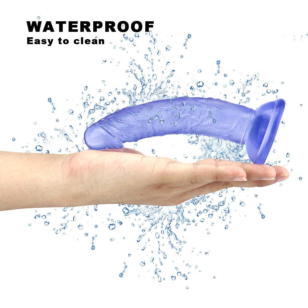 ZJMZS 6.49 Inch Super Realistic Big -Ðîl`dɔ with Suction Cup Pennis G-sporrt Amal Plug Adult Six Toy for Women Men Suction Cup (Color : Purple)