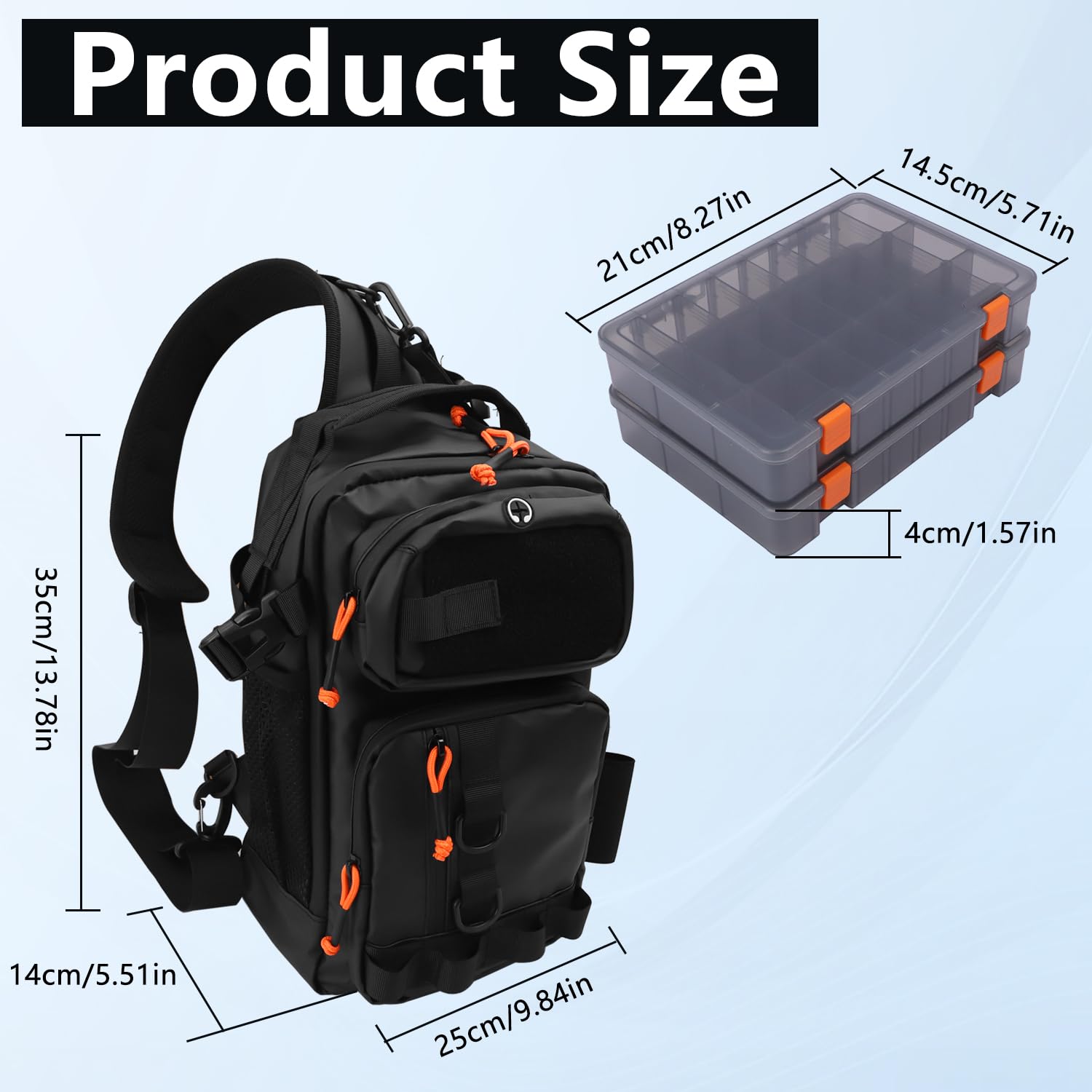 Rucksack für Teichangeln, leichte Tragetasche, Angelrucksack, Sling-Werkzeug-Aufbewahrungstasche zum Angeln