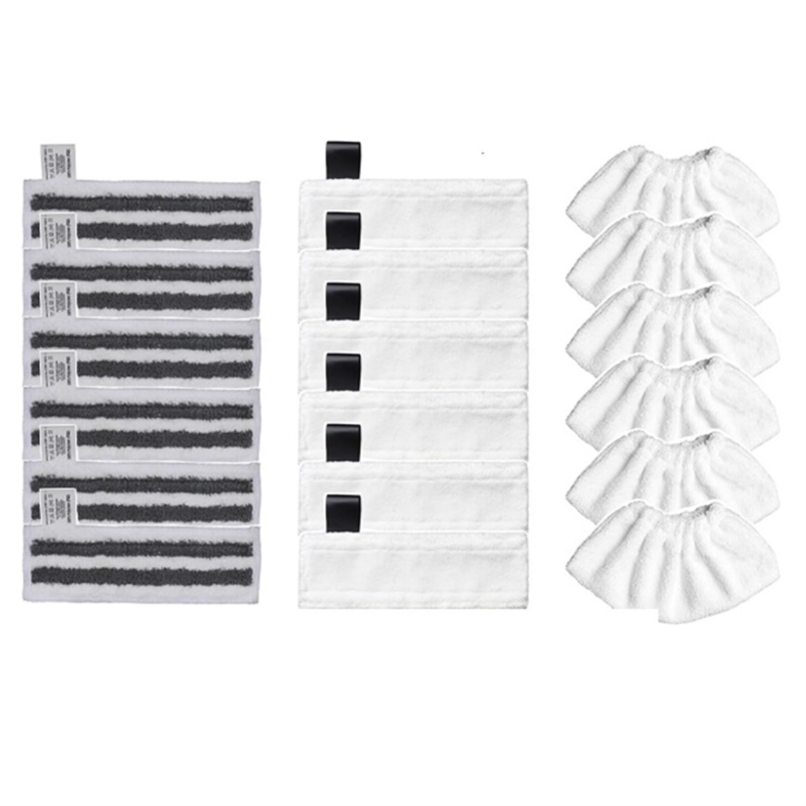 Lipski Panno di Ricambio for aspirapolvere Compatibile con Karcher Easyfix SC2 SC3 SC4 SC5 Strofinaccio in Microfibra Mop Set pulitore a Vapore (Color : Set 14-15PCS)