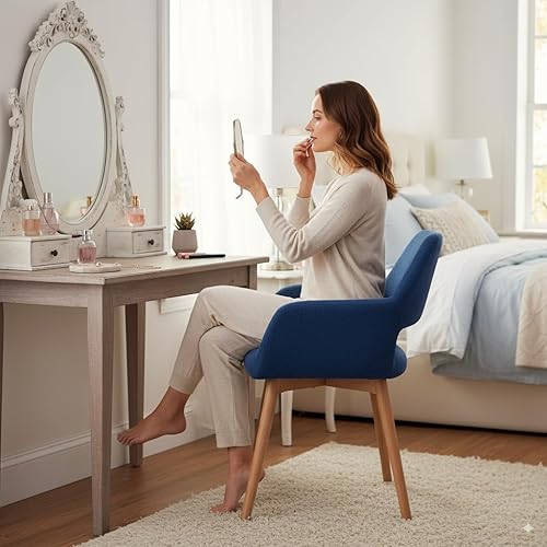 Miniatura 9 de YEEFY Juego de 4 sillas de comedor modernas de mediados de siglo, 2 y 6 cómodas sillas decorativas tapizadas para cocina, comedor, sala de estar,