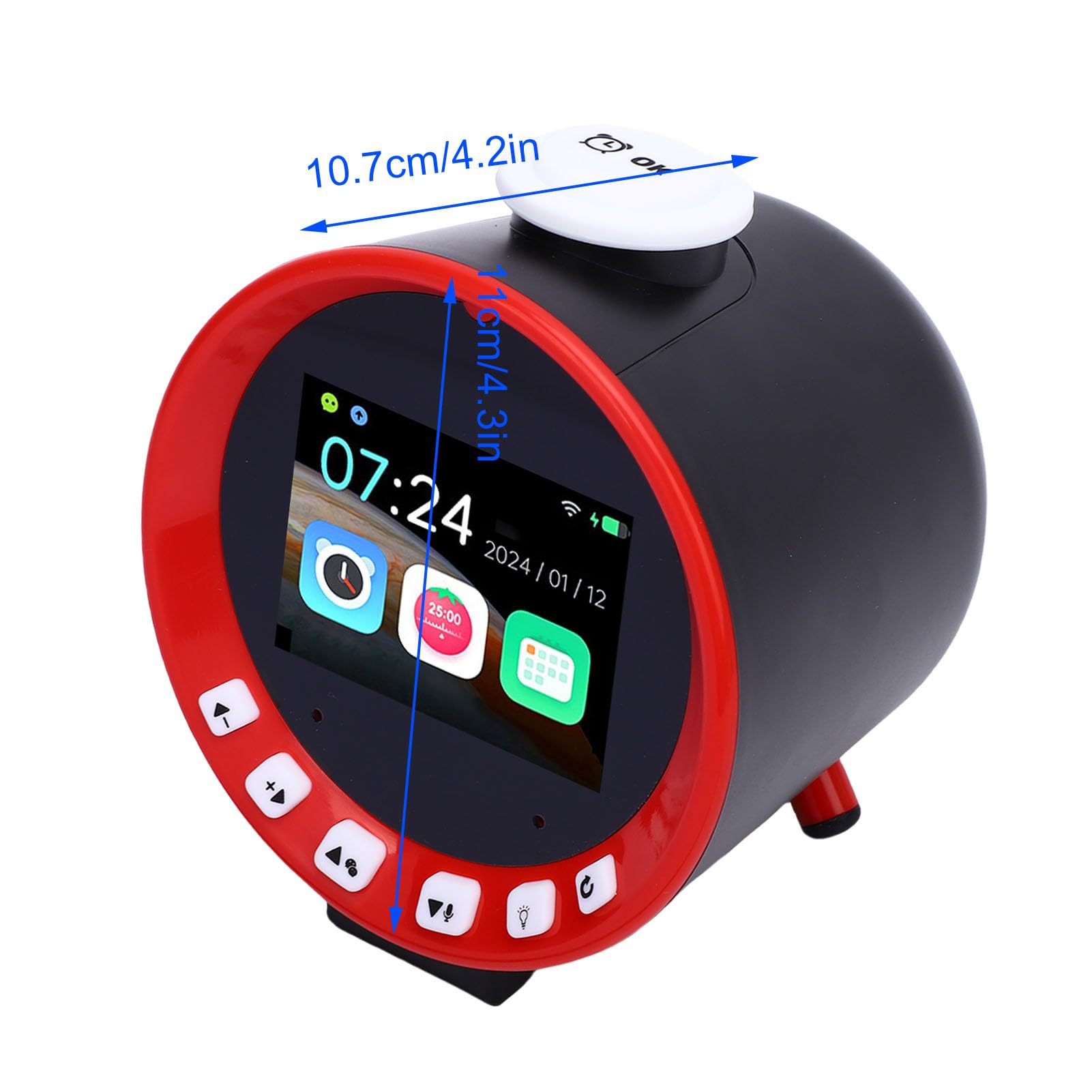 Cocoarm Reloj despertador inteligente gestor de tiempo AI activado por voz digital con función educativa temprana y batería 1500mAh para estudiantes organizador de planificación de estudio