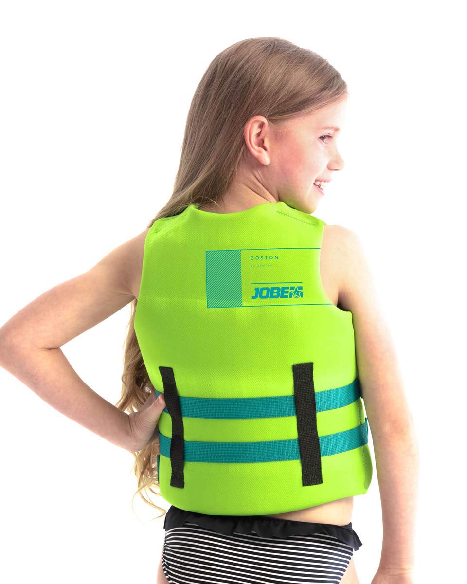 Gilet De Sauvetage Néoprène Enfant Jobe Vert Citron 152 Cm (12 Ans) - Sécurité Et Confort Pour Nautisme