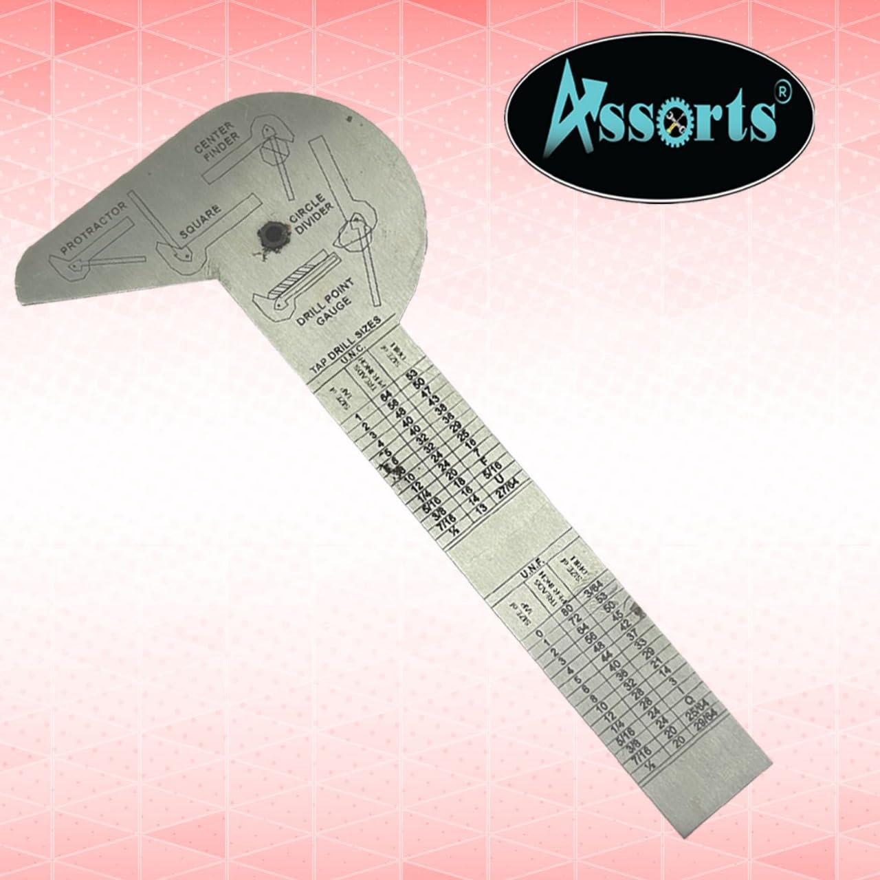 Multi-Purpose Protractor - Center Finder & Angle Tool -5