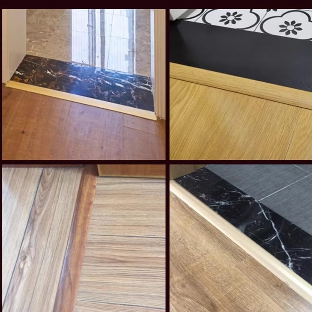 Bande de transition de plancher en aluminium de 35,4 pouces, bande de transition de tapis/stratifié/vinyle de seuil en forme de T, bandes de connexion d'espacement de sol(Dark Grey,W25mm/0.9in)
