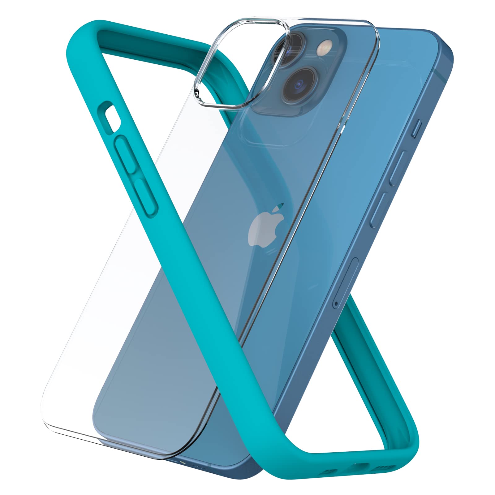 Bumper iPhone 13 Mini 5.4 coque protection souple rigide corail