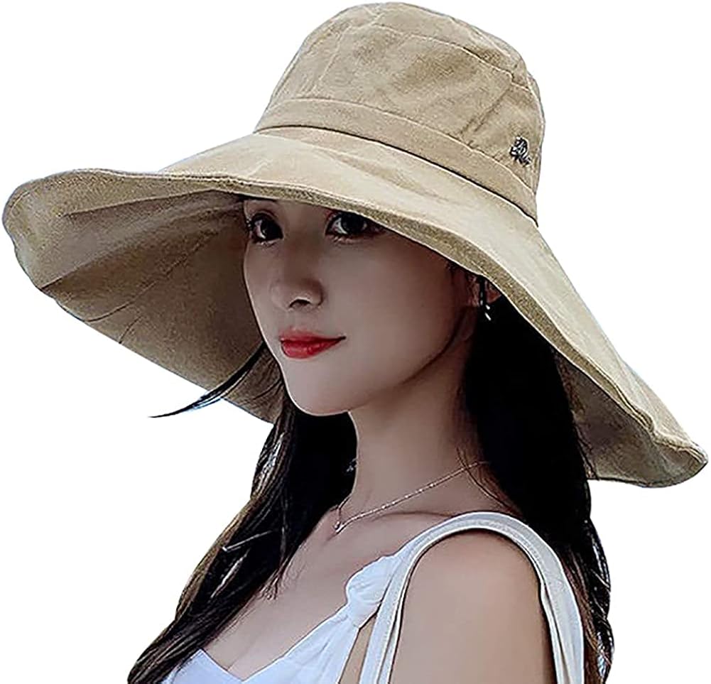 Hat Protection Sun Hat for Women, Women's Wide Brim Sun Hat Summer Beach Hats for Women Packable