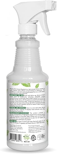 Miniatura 7 de Mighty Mint Spray repelente de roedores de aceite de menta de 16 onzas
