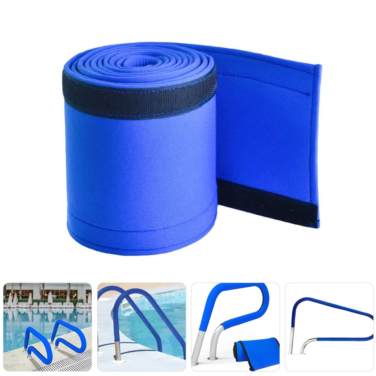 SHINEOFI Handlauf Überzug aus Neopren Verstellbare Pool Handlaufabdeckung mit Anti Rutsch Funktion für Schwimmbecken und Leiter als Poolhandlauf Hülle