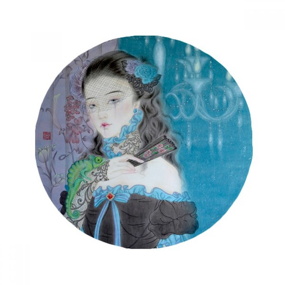 Tapis anti-dérapant style chinois bleu 60cm pour sécuriser et décorer vos sols