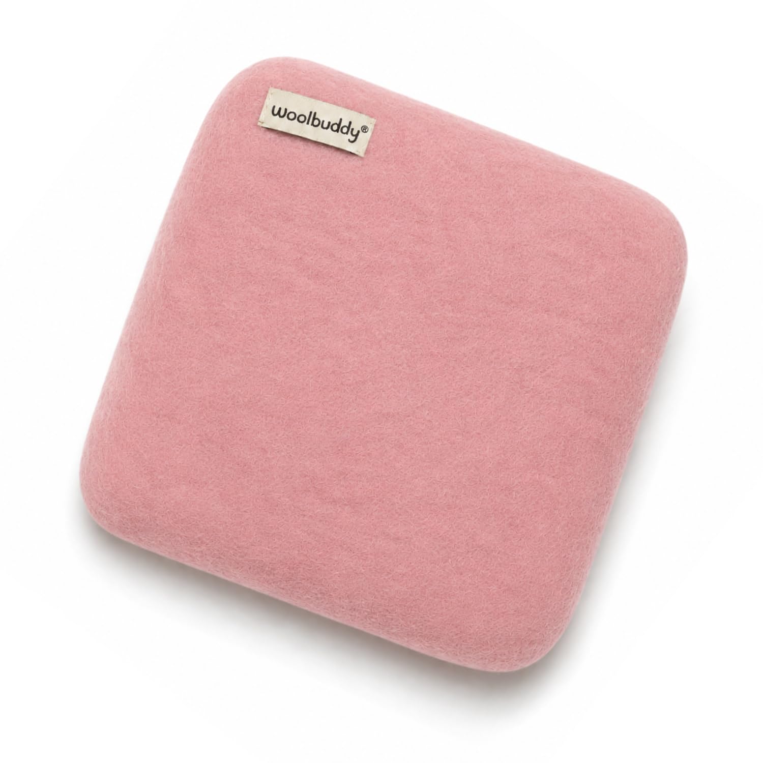 Woolbuddy Needle Felting Mat 10 x 10 x 1.5 Inch (Pink), Pure Wool Felt Pad