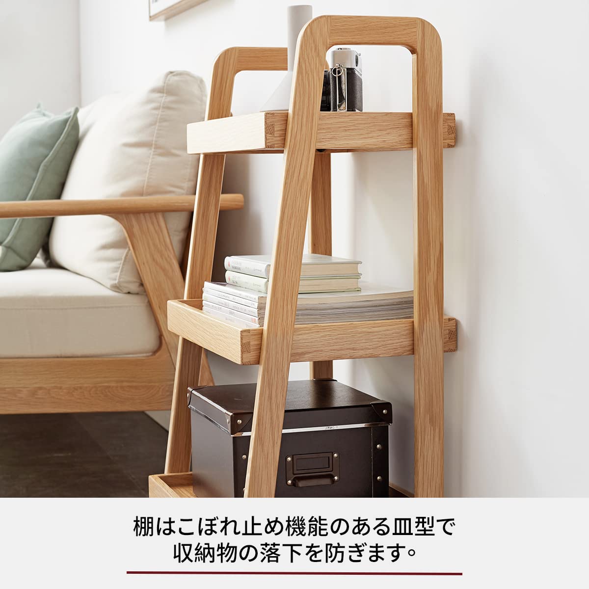 レア！一点物！アンティーク調 木製三段シェルフ ウッドラック 無垢材 レア！一点物！アンティーク調 木製三段シェルフ ウッドラック