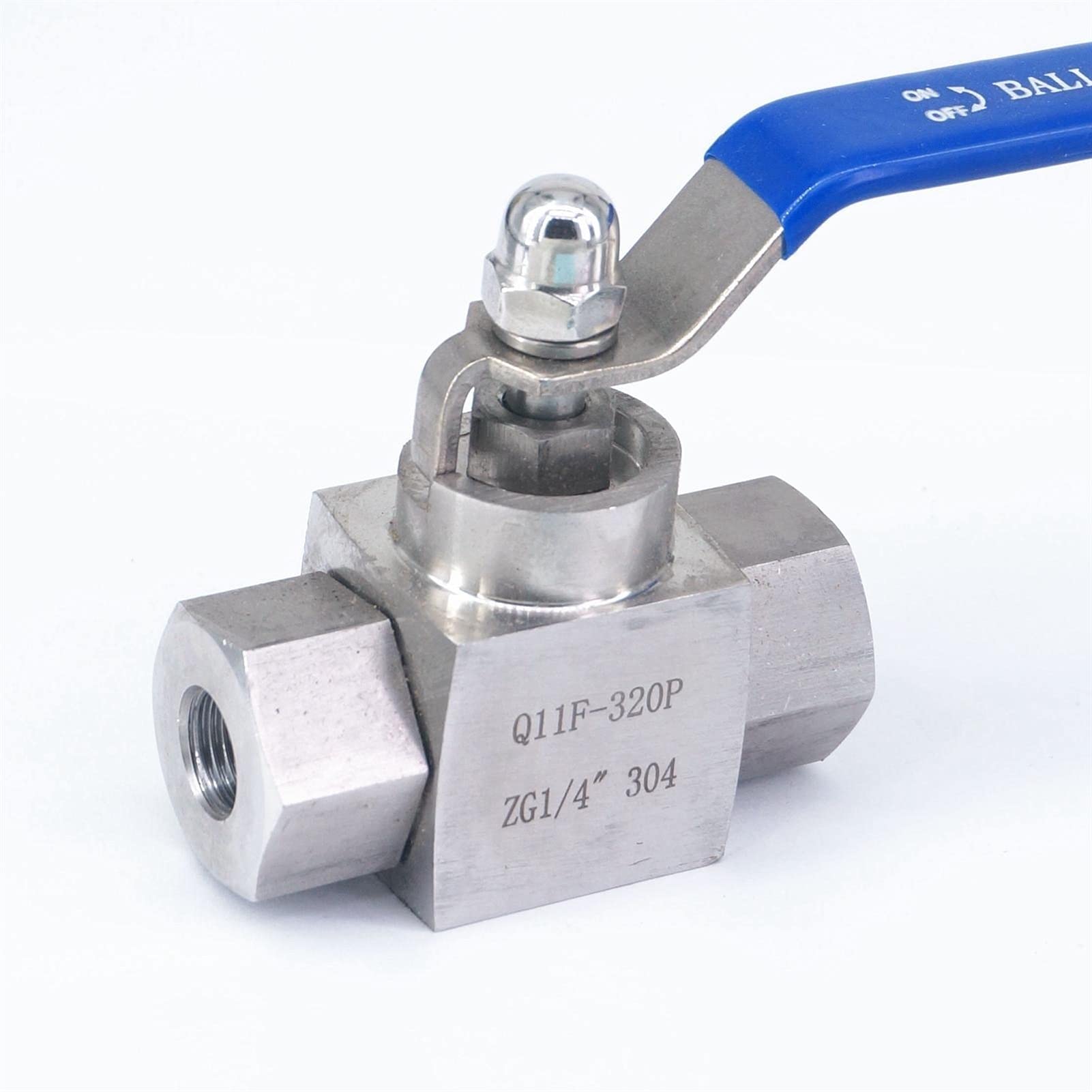 QRUYHBAJU 1/4inch Female SS304 Stainless Steel Shut Off Ball Valve Water Gas Oil High Pressure