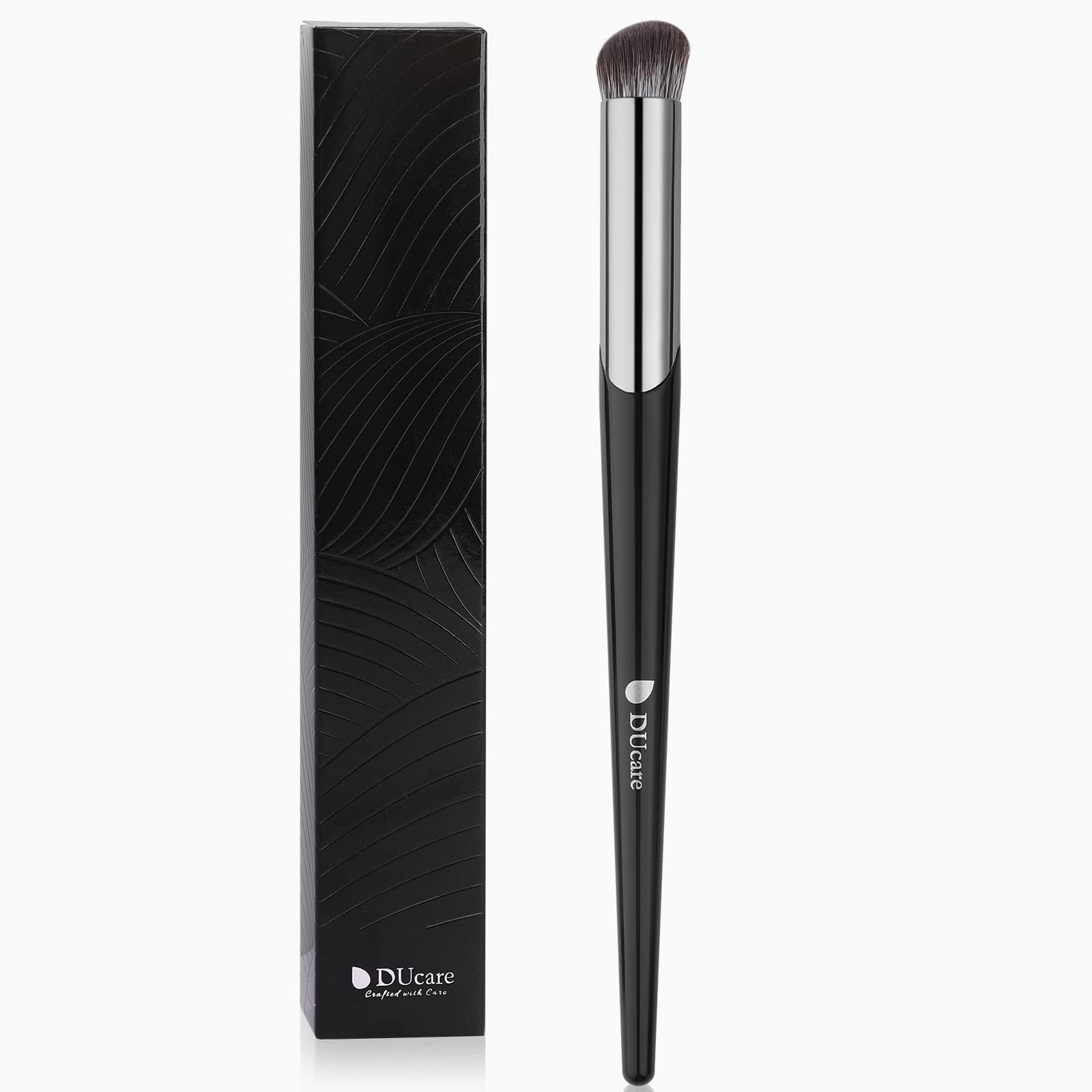 DUcare Concealer Brush Under Eye, Angled Small Nose Contour Brush, Mini Thin Slanted Foundation Dark Circles Puffiness, Puffy Face Eyebrow Eyes,
