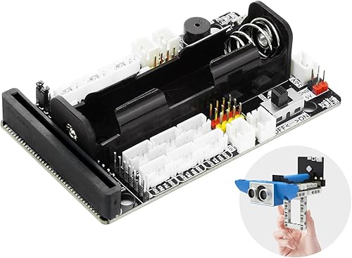 Yahboom Microbit Sensor Expansión Placa de Desarrollo BBC Multifuncional Robot Accesorios Bloques de Construcción CompatiblesMotoresServo IO I2C