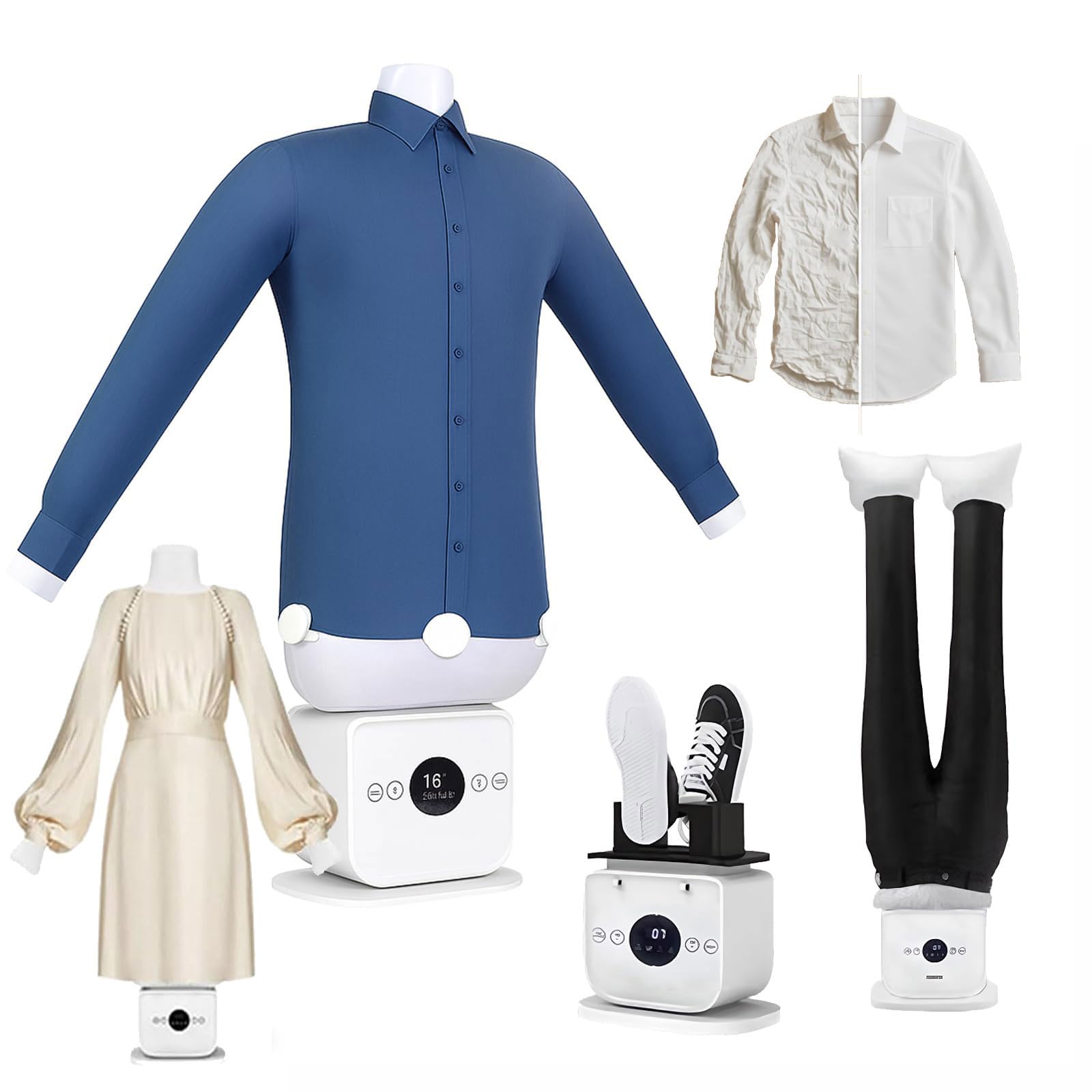 Macchina da Stiro Aironox, 2026 Nuova Macchina da Stiro Automatica, Tempo e Temperatura Regolabili, Stiratura Rapida In 8 Minuti, Serbatoio per Aromaterapia Integrato, per Camicie, Pantaloni, Scarpe