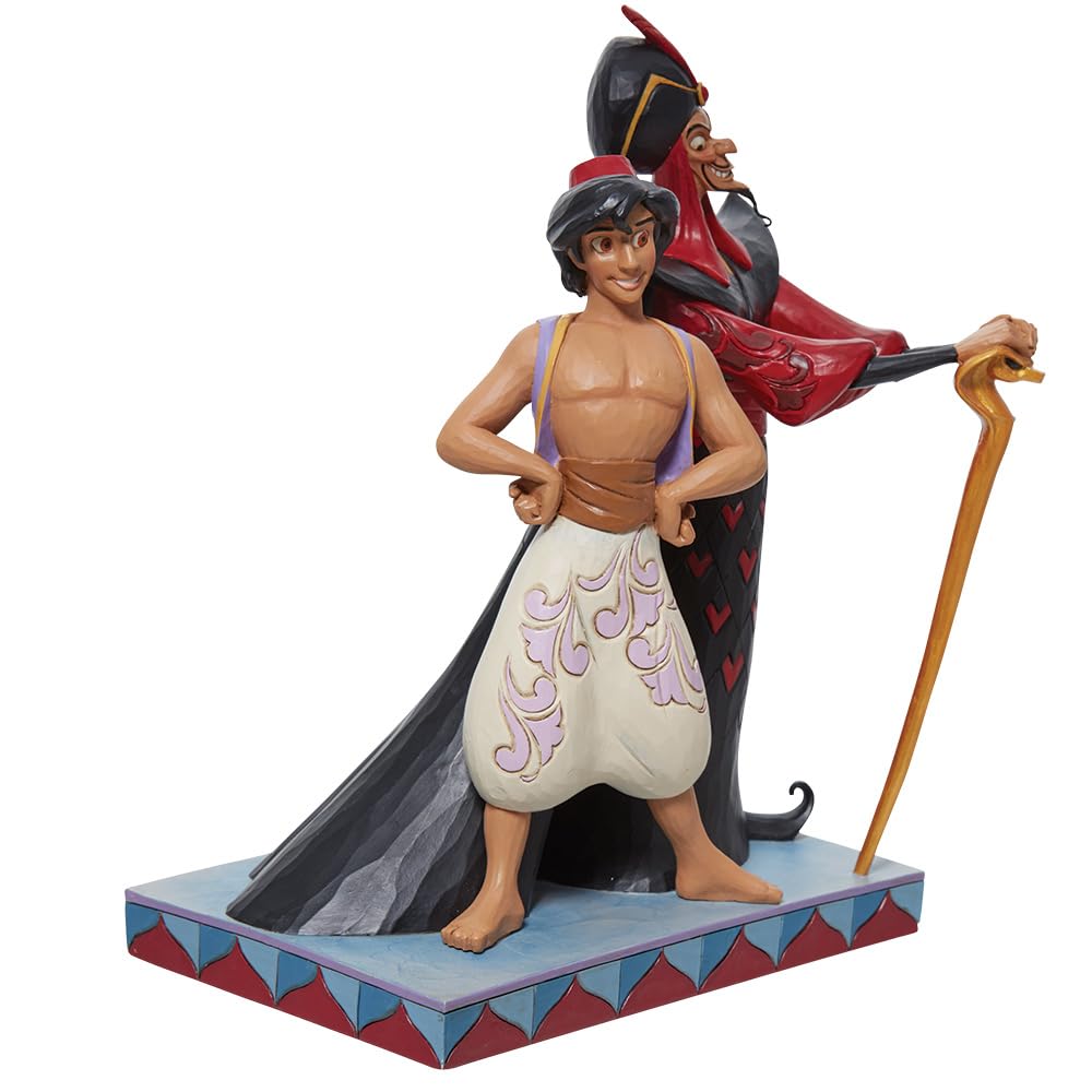Enesco Disney Traditions 6011927 - Figura Decorativa de Aladdin & Jafar Good Vs. Evil