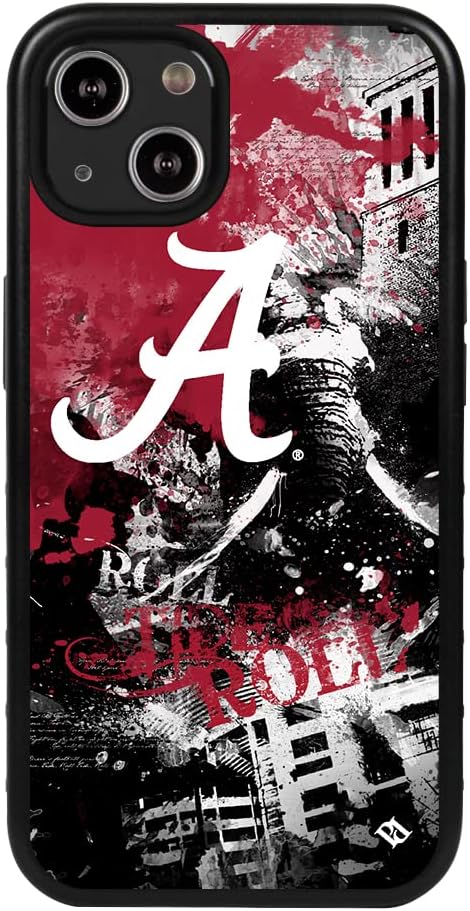 Guard Dog Case Compatible with iPhone 14 Plus - Military Grade - Rugged Two Piece Protection - Collegiate Licensed - Alabama Crimson Tide - by Paulson Designs
