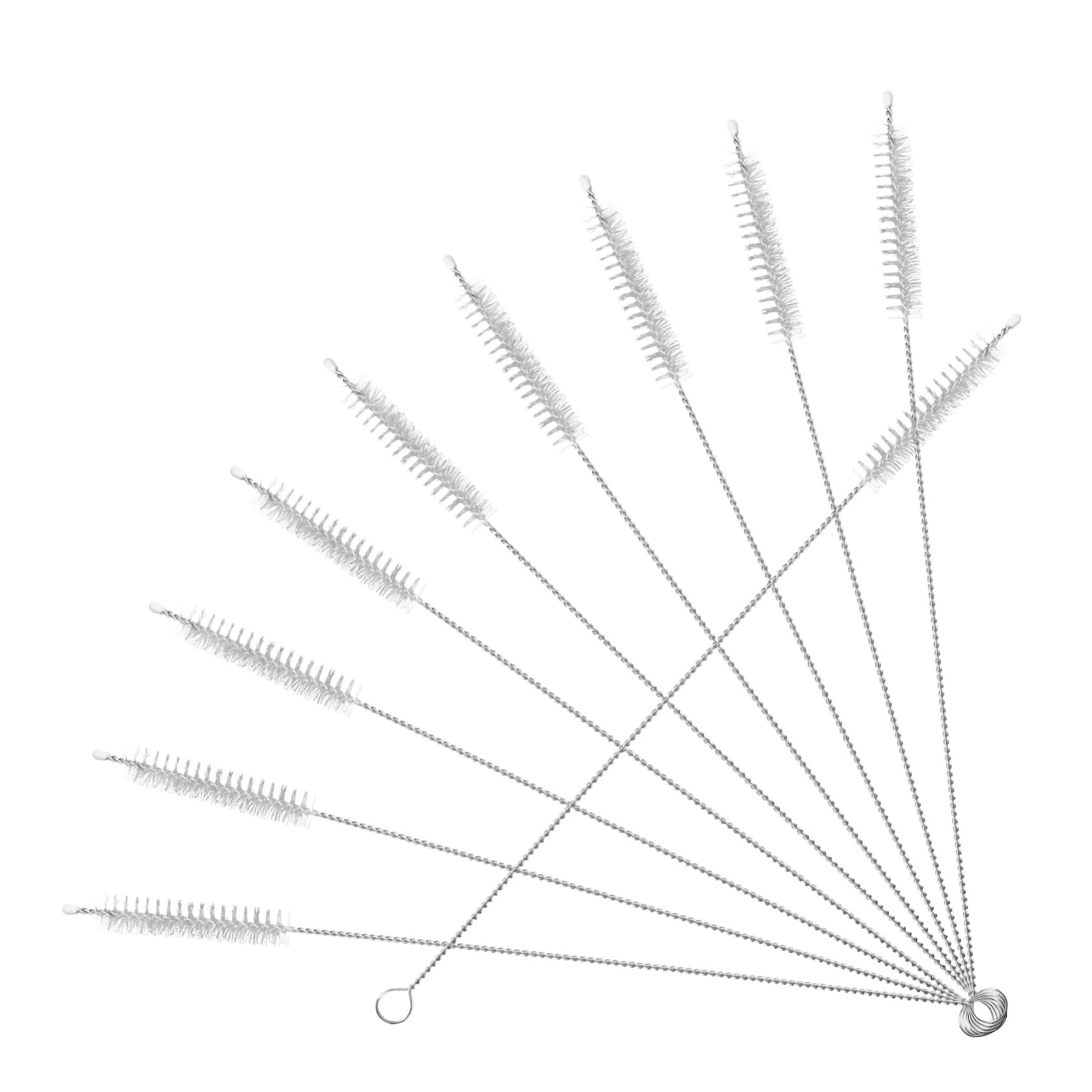 FOMIYES Drain Tube Cleaning Brush Vent Cleaning Brush Tube Cleaner Brush Nylon Bristles Set of 10 for Easy Cleaning