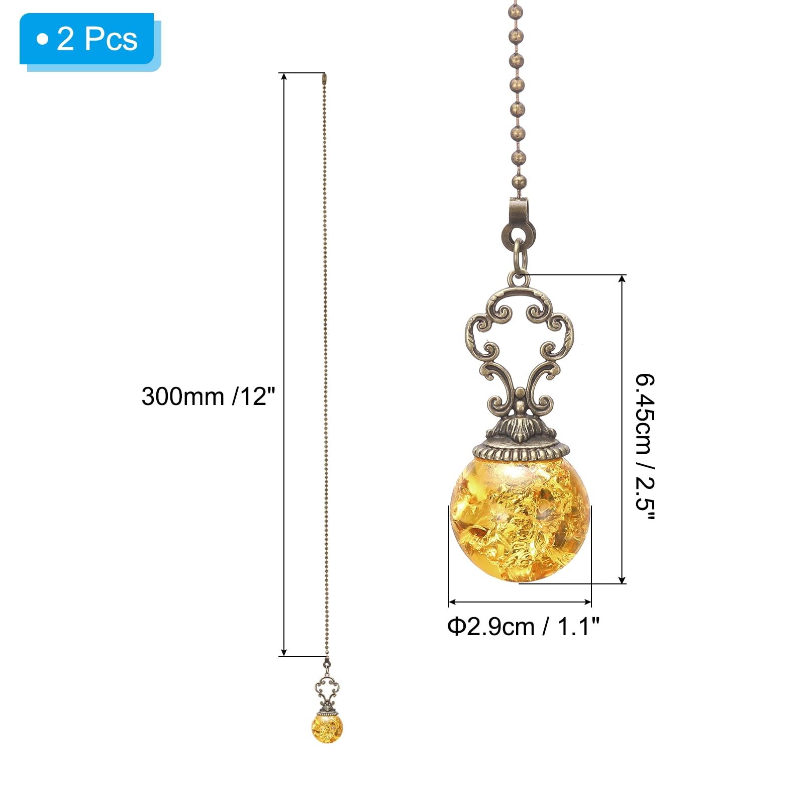 PATIKIL Ceiling Fan Pull Chain - Image 2